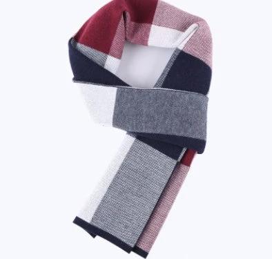 Men's Wool Plaid Scarf by GJG Denim