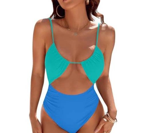 European And American Cute Women's One-piece Swimsuit by GJG Denim