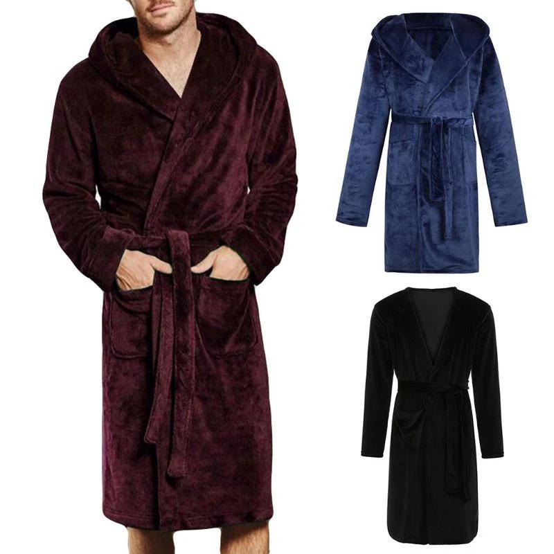 Mens & Ladies Nylon Hooded Bathrobe by GJG Denim