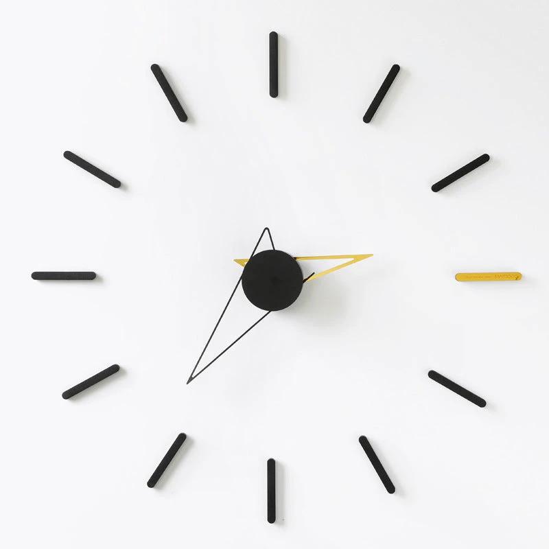 Decoration Wall Clock Living Room Nordic Light Luxury Clock Wall Hanging Creative Modern Style by GJG Denim