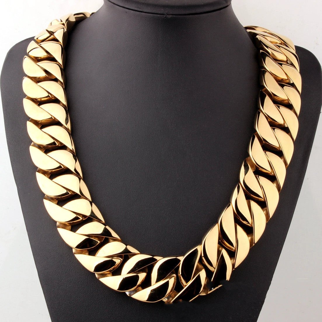 Men's Titanium Steel Vacuum Plating Casting Necklace by GJG Denim