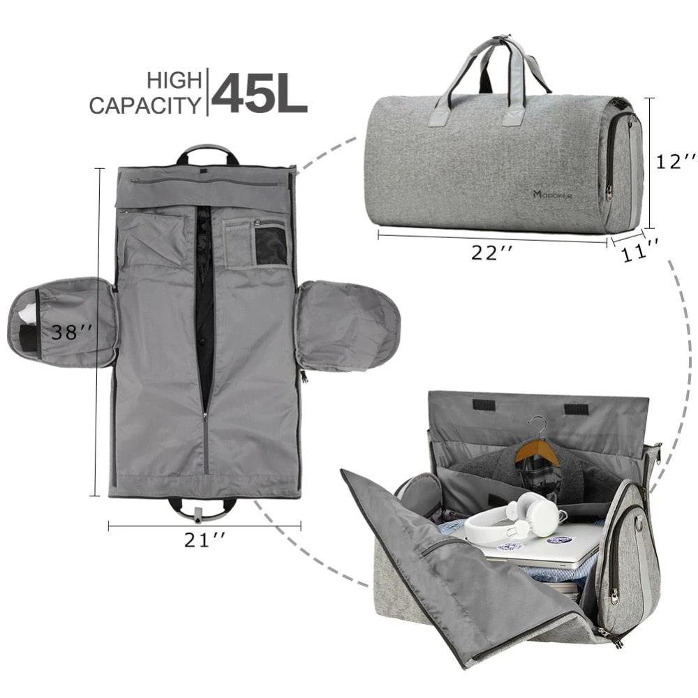 Travel Garment Bag with Shoulder Strap For Men by GJG Denim