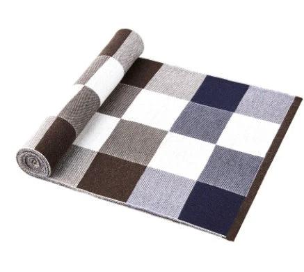 Men's Wool Plaid Scarf by GJG Denim