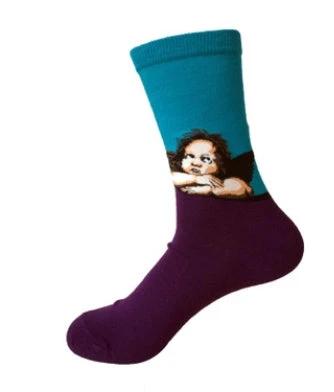 Mid Length Casual Versatile Cotton Men's Socks by GJG Denim