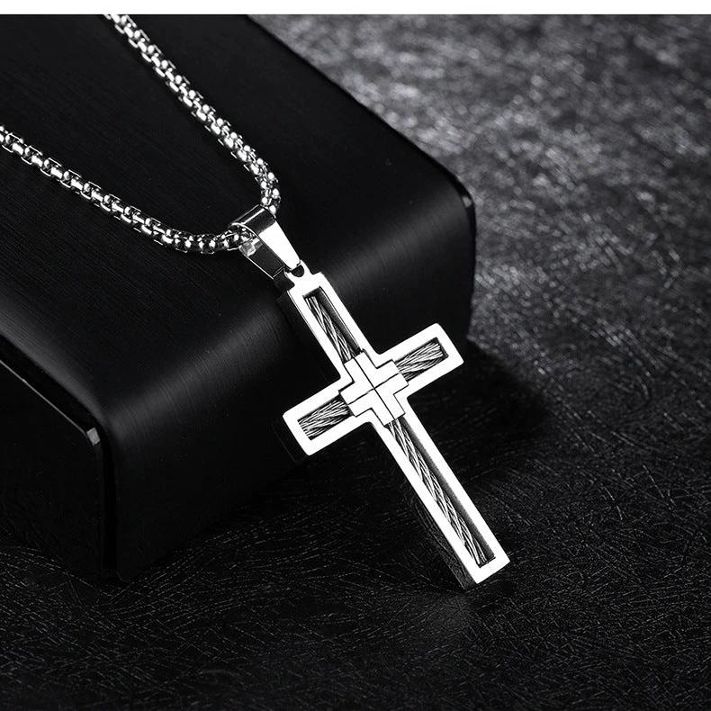 Cross Men's Necklace by GJG Denim