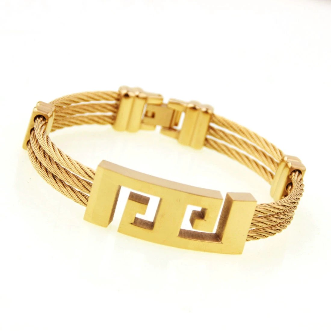 Three-ring Wire Braided Hemp Rope Bracelet For Men by GJG Denim