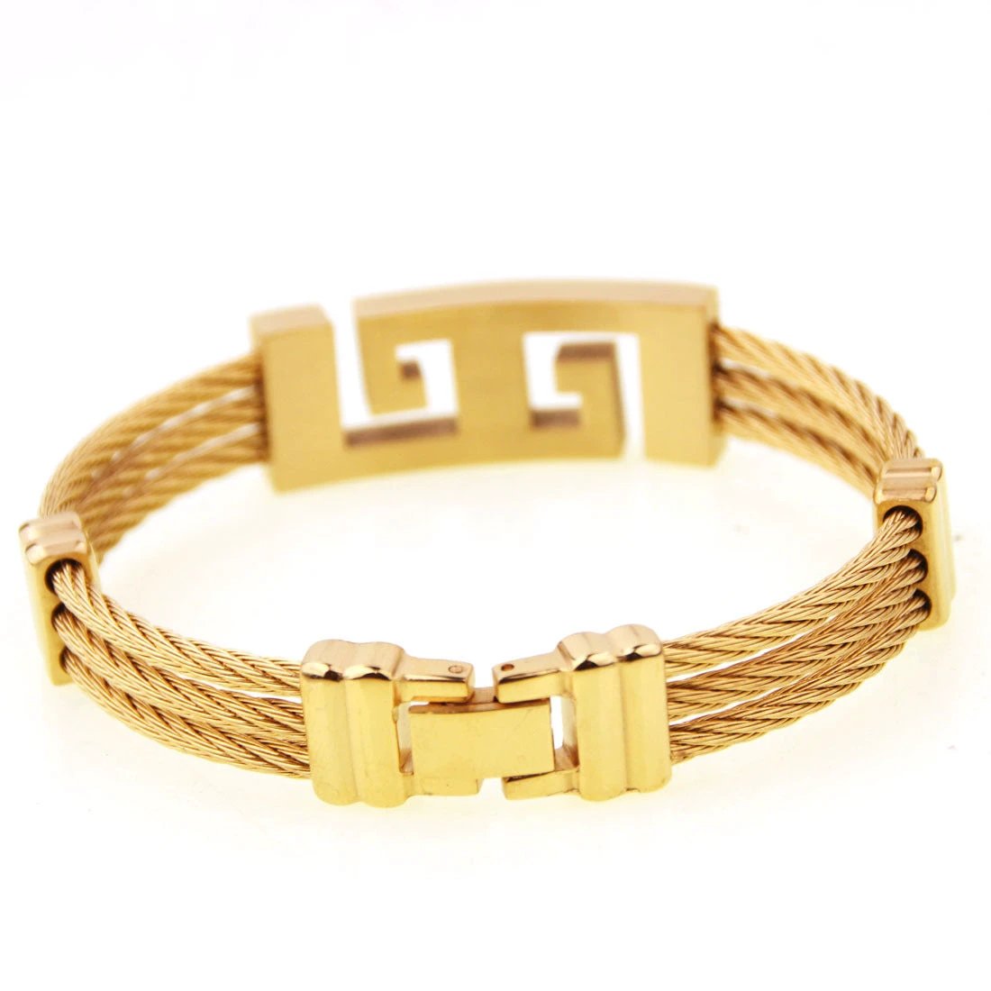 Three-ring Wire Braided Hemp Rope Bracelet For Men by GJG Denim