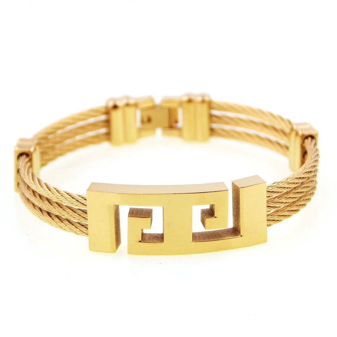 Three-ring Wire Braided Hemp Rope Bracelet For Men by GJG Denim