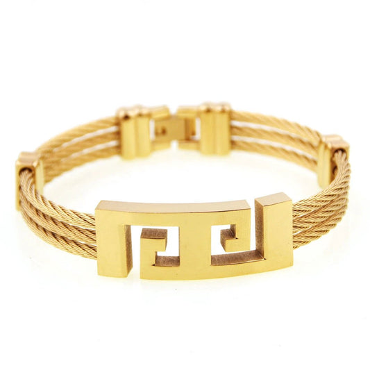 Three-ring Wire Braided Hemp Rope Bracelet For Men by GJG Denim