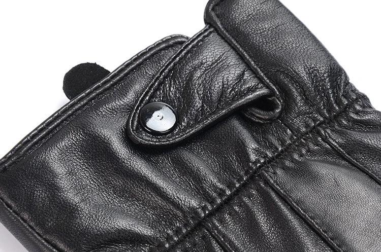 Men's PU Leather Gloves by GJG Denim