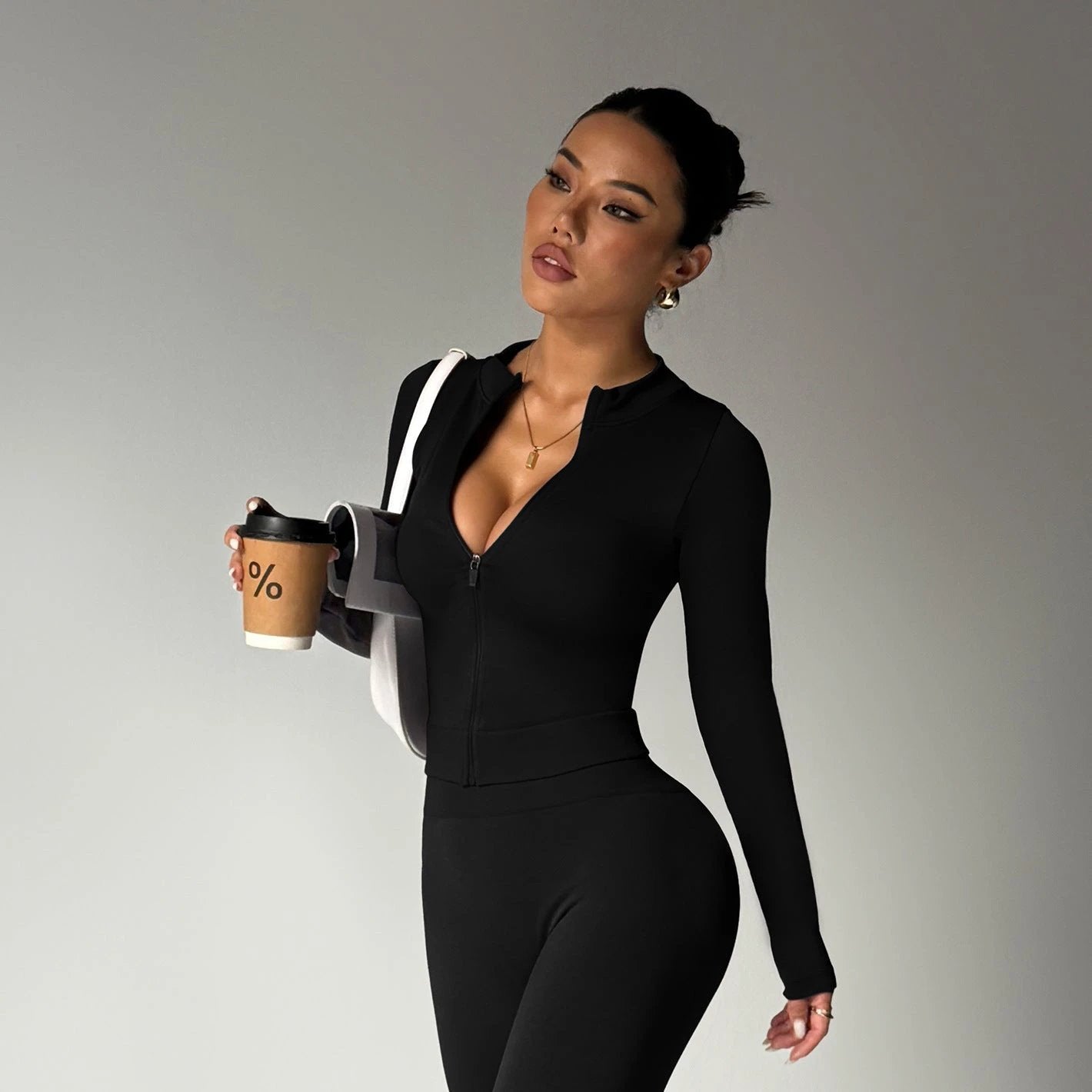 High Waist Yoga Suit Sports Fashion Casual Workout Clothes by null