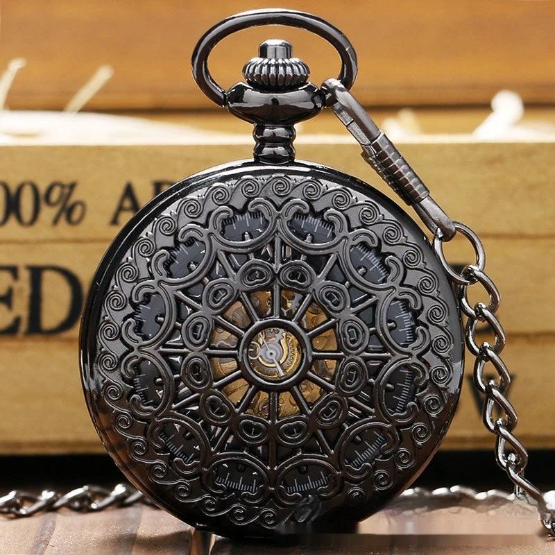 Men's Mechanical Retro Pocket Watch by GJG Denim