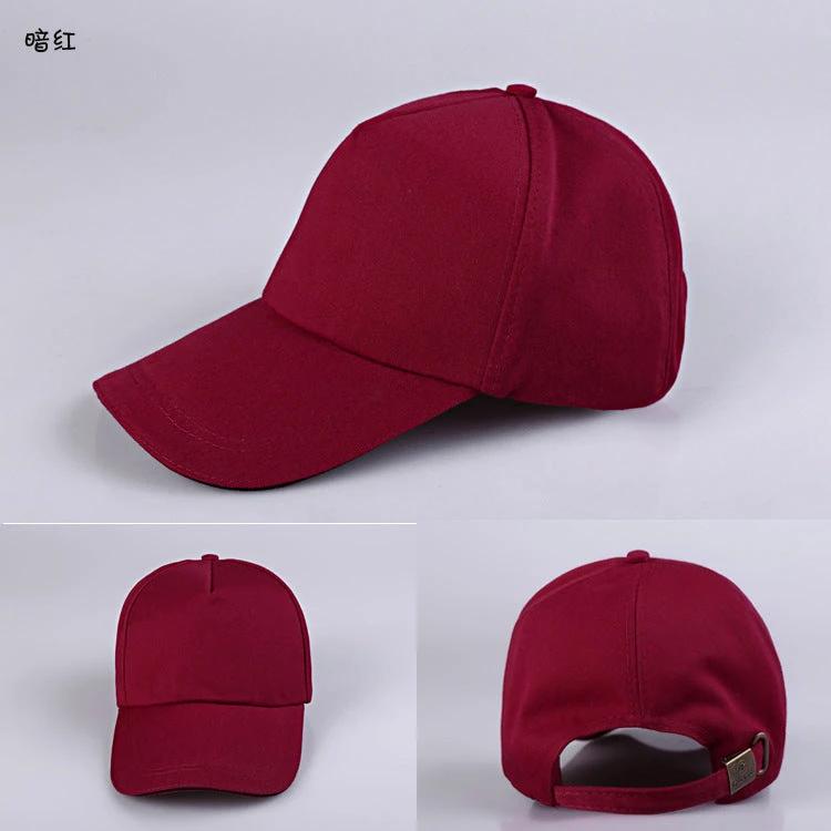 Cotton Custom Color Blank Baseball Cap For Men by GJG Denim