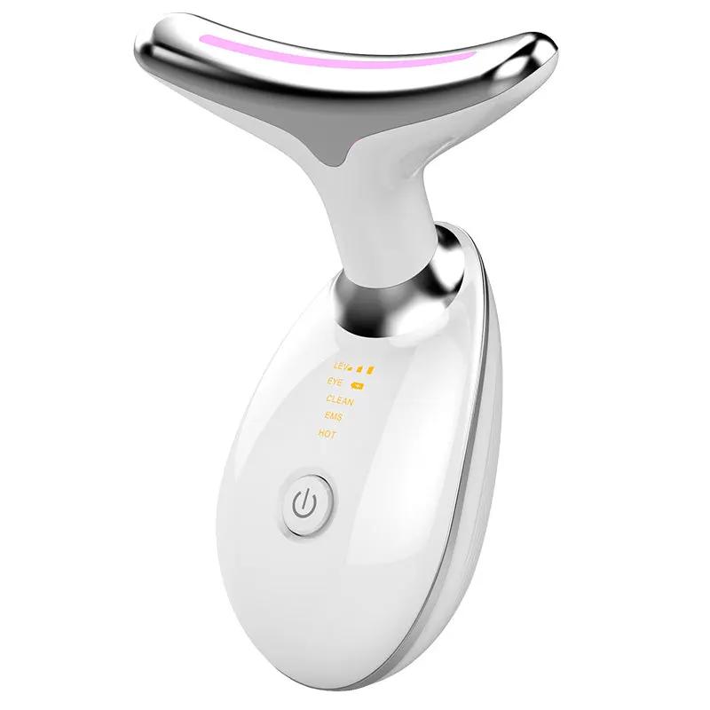 EMS Thermal Neck Lifting And Tighten Massager Electric Microcurrent Wrinkle Remover by GJG Denim