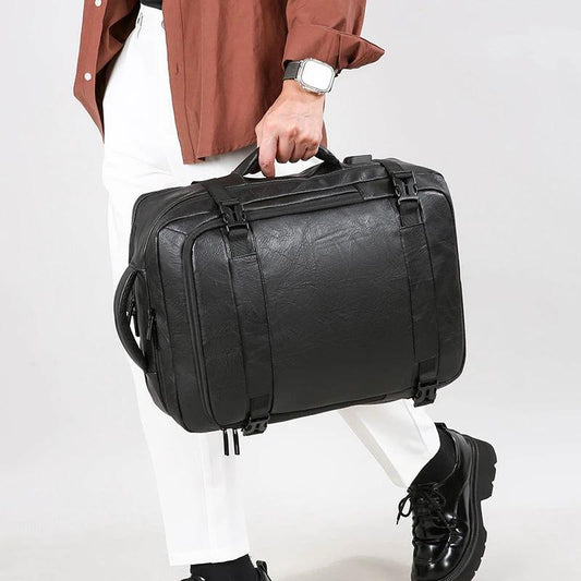 Men's Multi-functional Scalable Computer Bag Solid Color by GJG Denim
