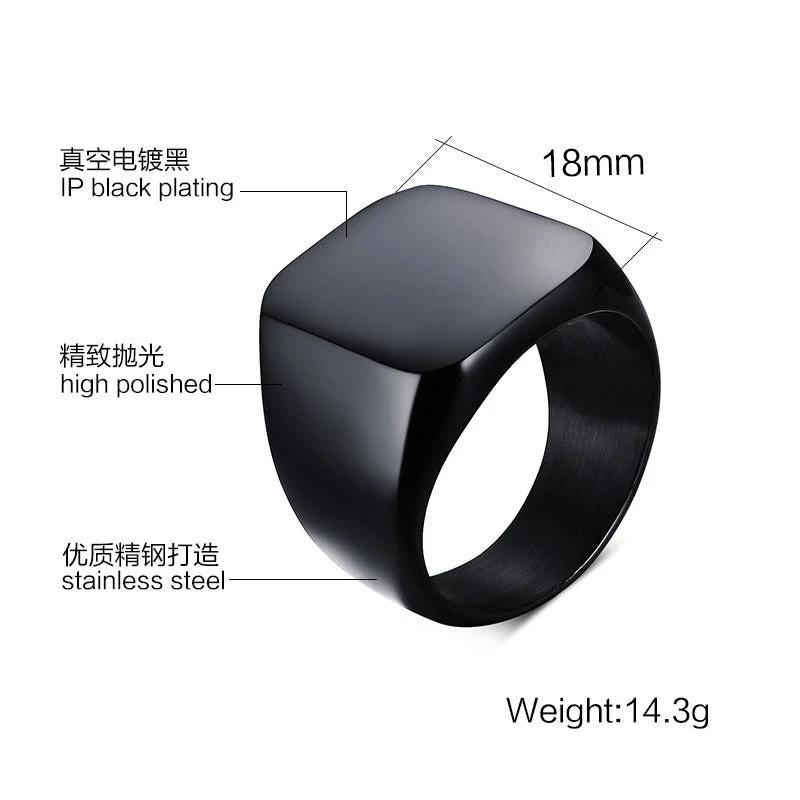 Men's Solid Color Ring by GJG Denim