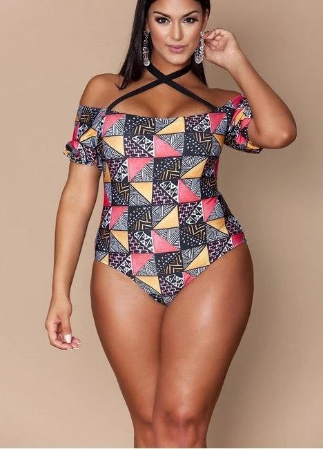 Geometric bikini ladies plus size by GJG Denim