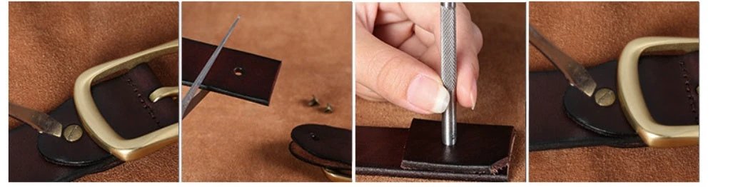 Men's Leather Belt by GJG Denim