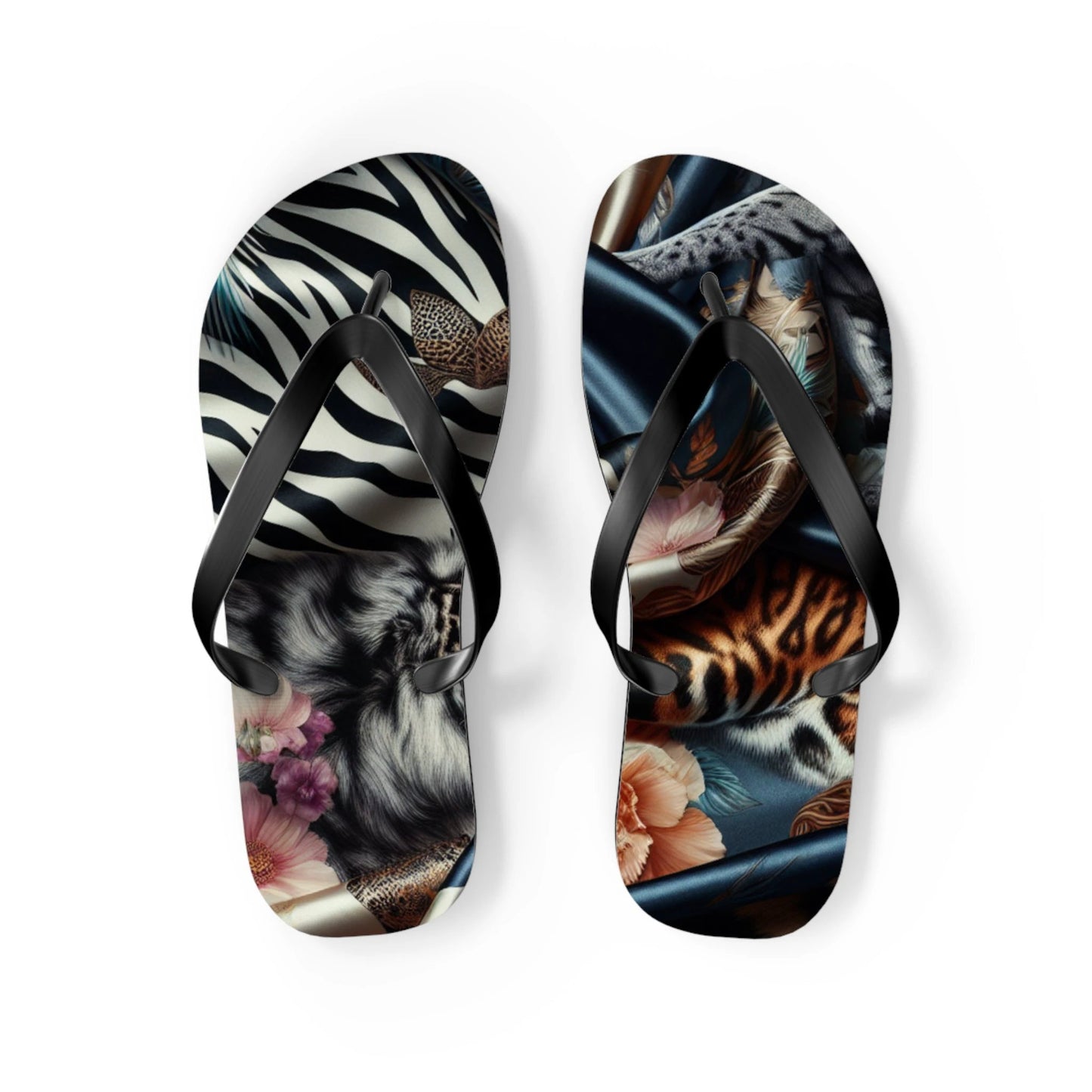 Boho Chic Flip Flops - Trendy Summer Footwear for Beach Days, Pool Parties, Casual Outings, Vacation Essentials, Gift for Her by Printify