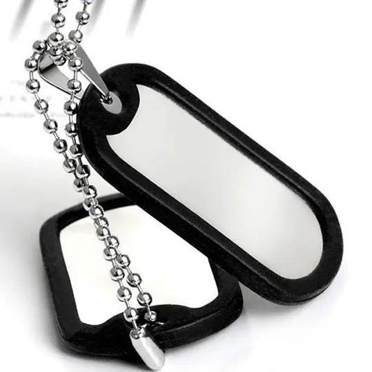 Men's Military Style Stainless Steel Pendant by GJG Denim