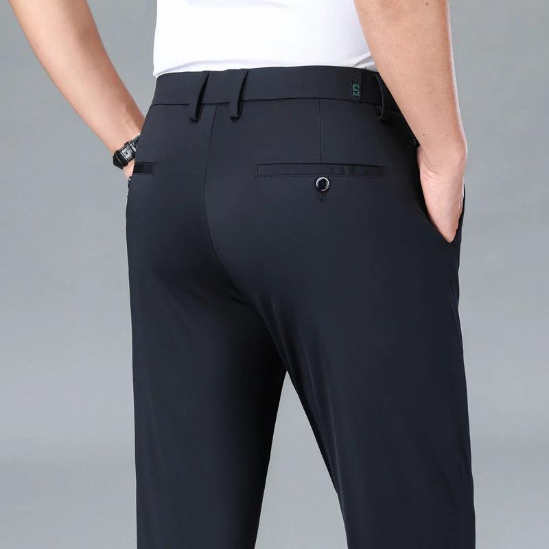Men's Tencel Business Casual Pants by GJG Denim