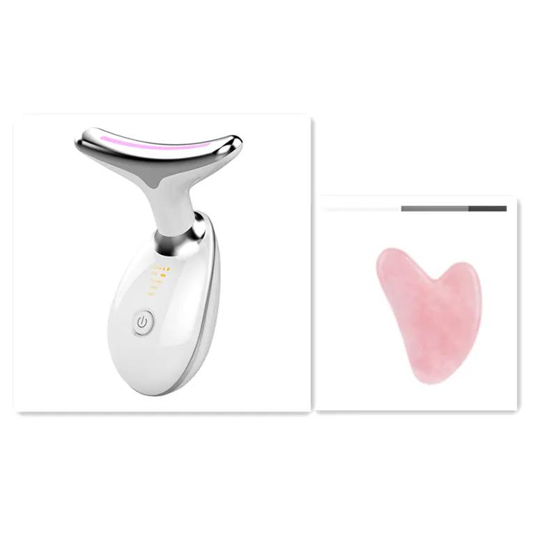 EMS Thermal Neck Lifting And Tighten Massager Electric Microcurrent Wrinkle Remover by GJG Denim