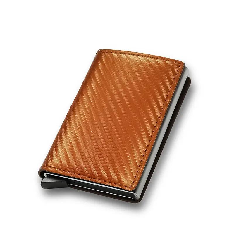 Men's Rfid Blocking Protected Magic Leather Slim Wallet by GJG Denim