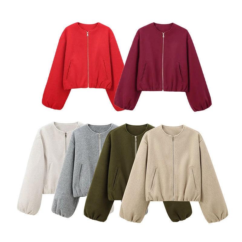 European And American Fashion Soft Bomber Jacket Coat by GJG Denim