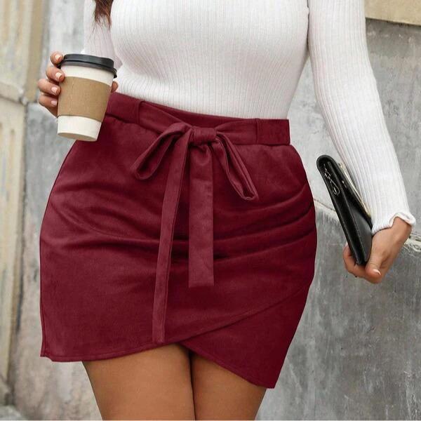 Solid Color Casual Design Bohemian Skirts For Women by GJG Denim