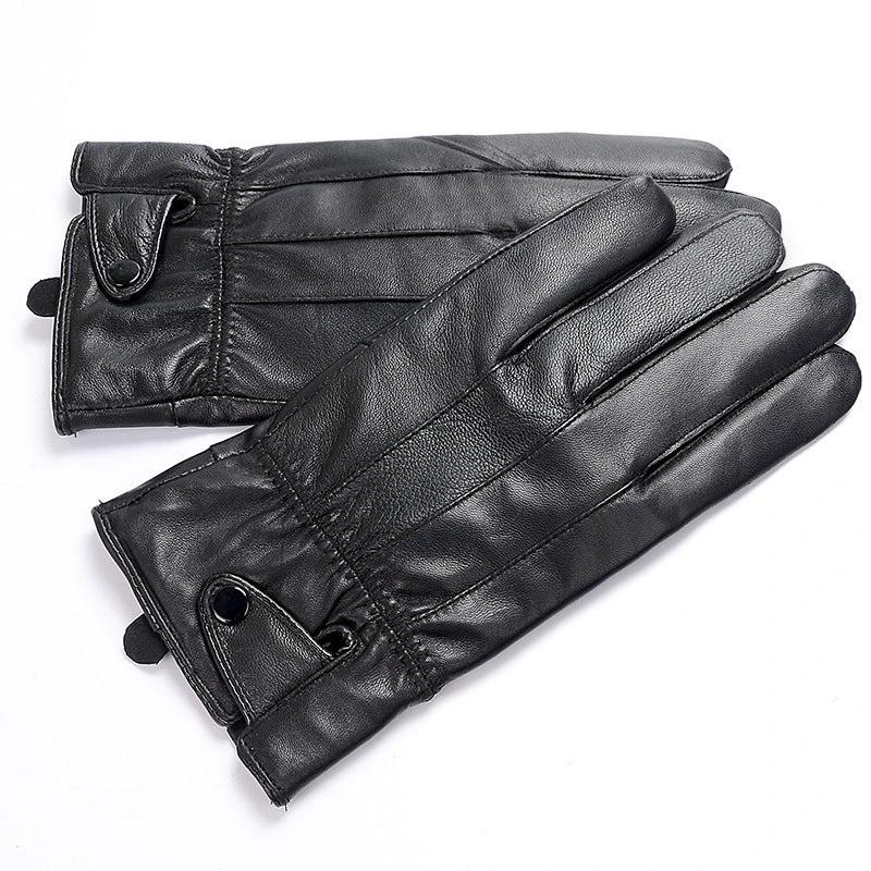 Men's PU Leather Gloves by GJG Denim