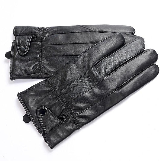 Men's PU Leather Gloves by GJG Denim