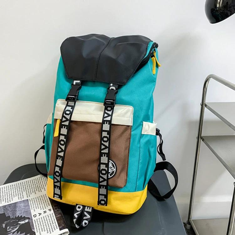 Men's Color Matching Backpacks by GJG Denim