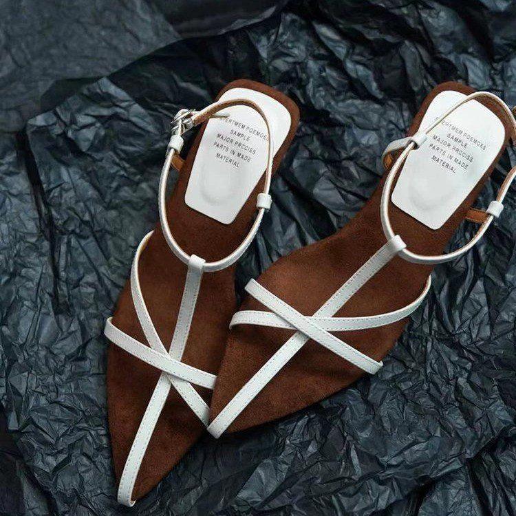 Gold Wedge Women's Summer Thin Strap Profiled Heel High Heels by GJG Denim