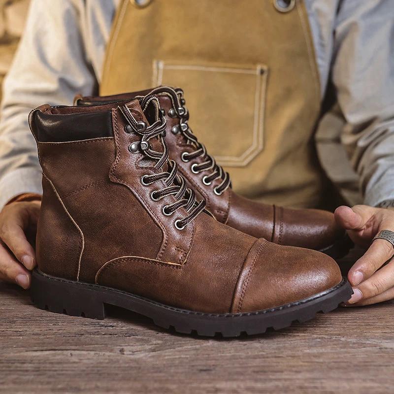 Men's British Style Boots by GJG Denim