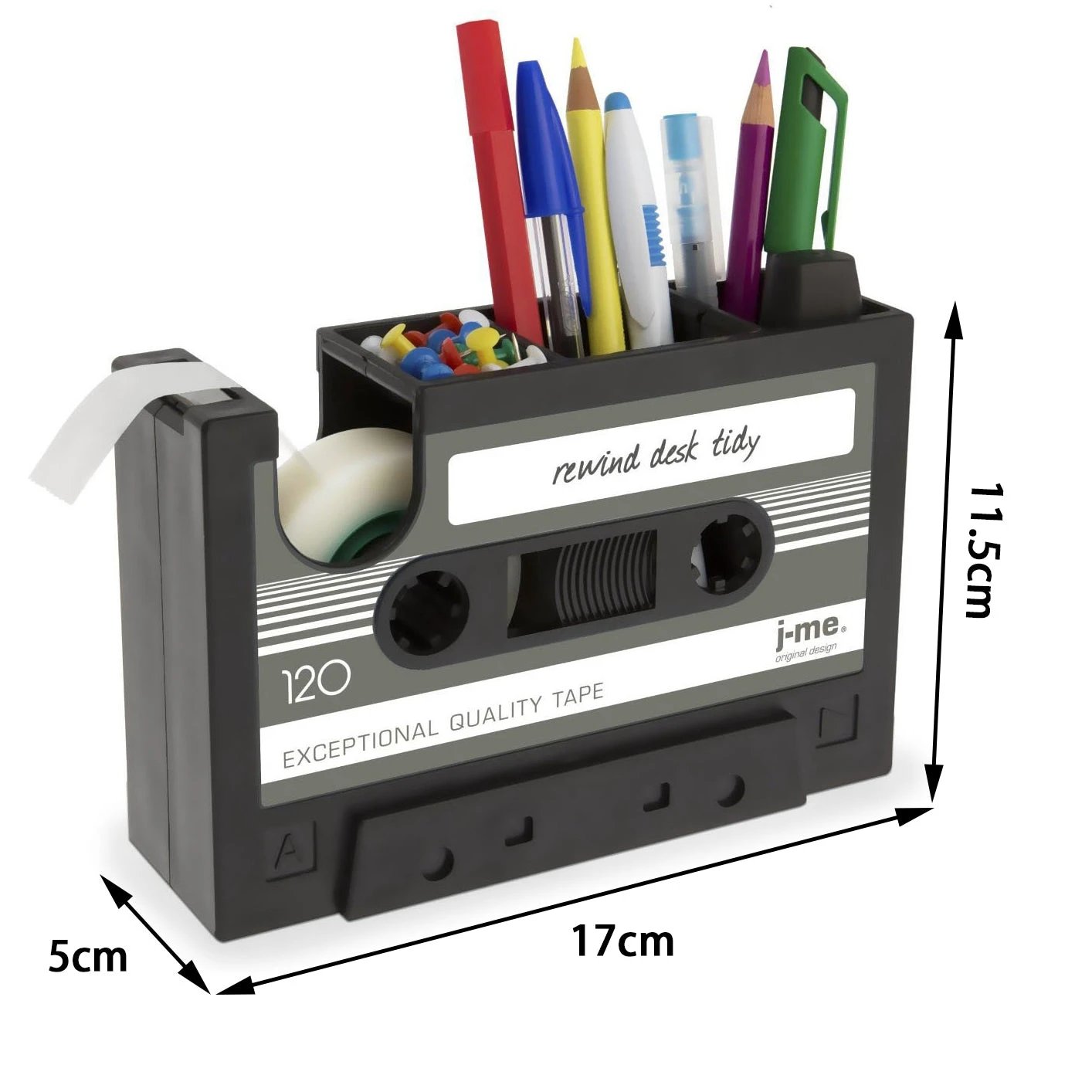 Cassette Tape Dispenser Pen/Pencil Holder by GJG Denim