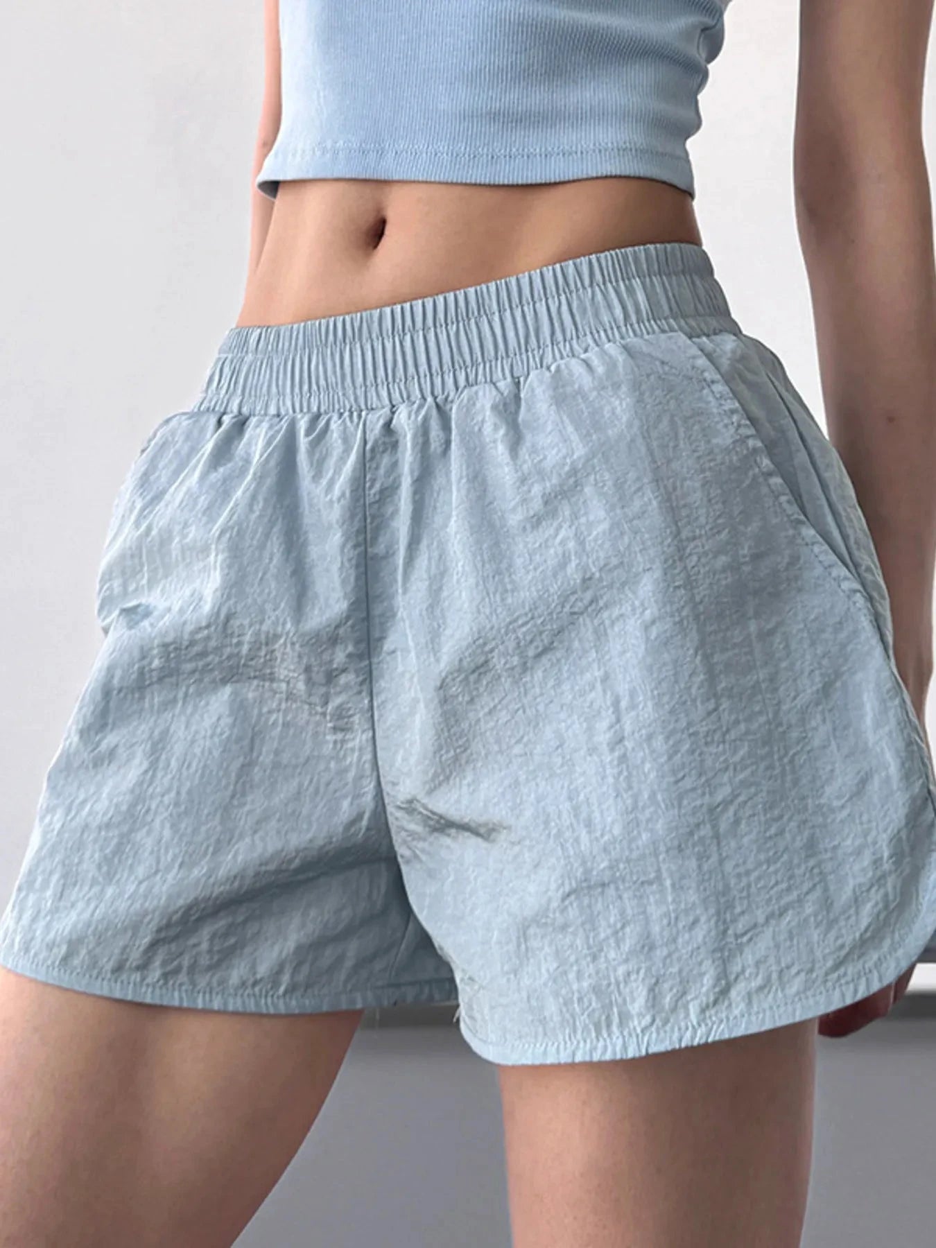 Elastic Waist Active Shorts by Lady Ros