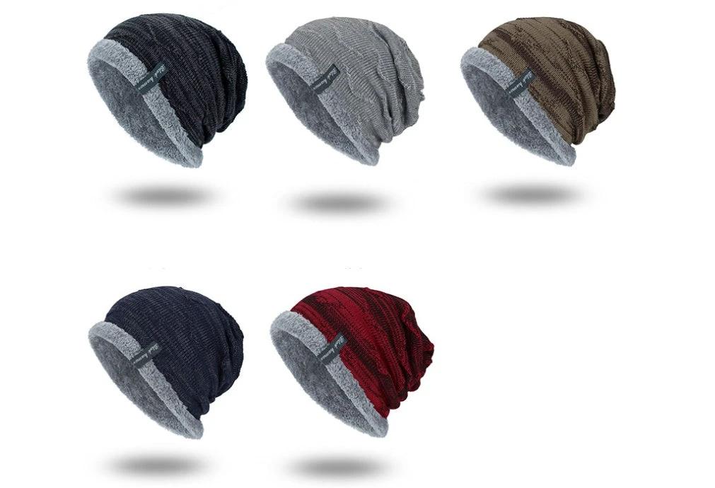 Men's Knitted Color Gradient Beanie by GJG Denim
