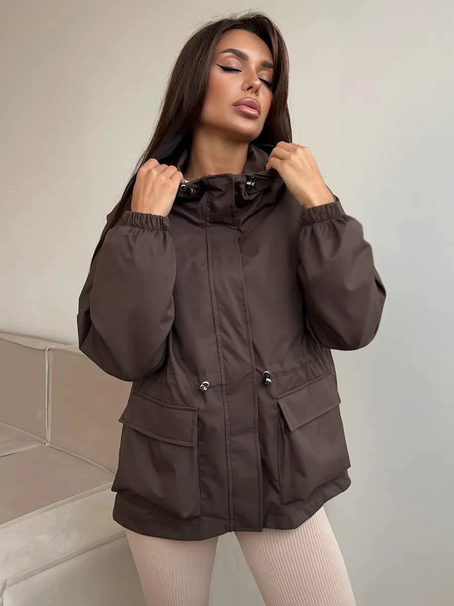 Casual Fashion Women's Shell Jacket Long Sleeve by GJG Denim