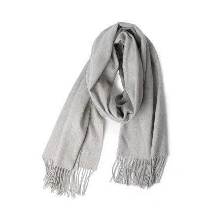 Faux Cashmere Scarf Solid Color For Men by GJG Denim