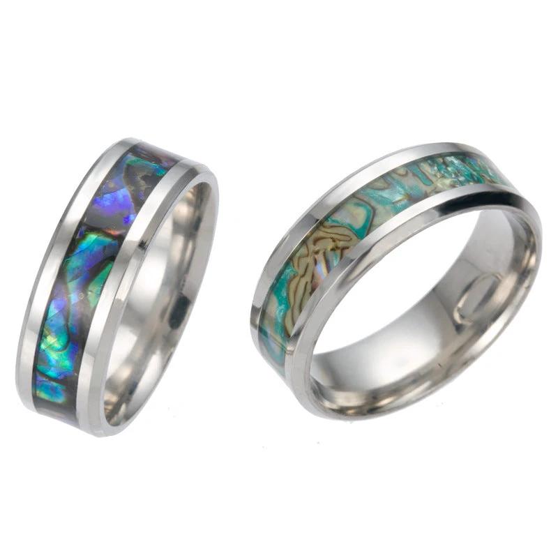 Titanium Steel Color Shell Ring For Men by GJG Denim