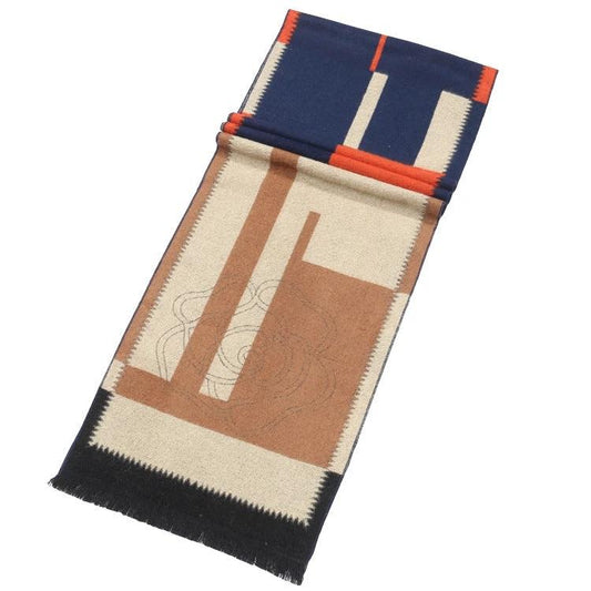 Men's Color Blocking Scarf by GJG Denim