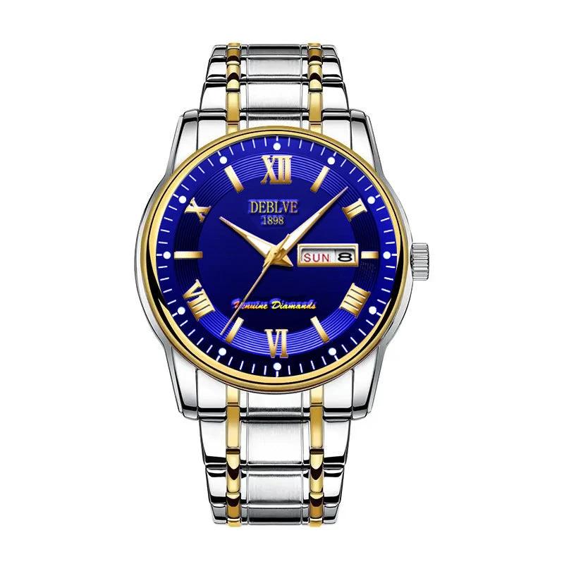 Men's Fashion Casual Simple Quartz Watch by GJG Denim