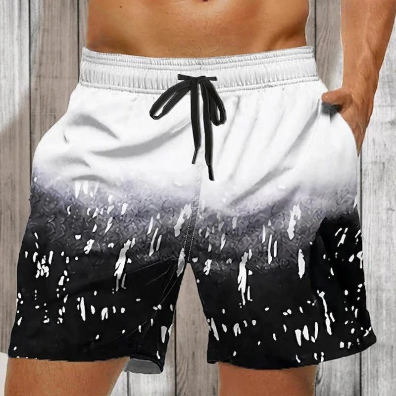 Men's Two-tone Casual Shorts by GJG Denim