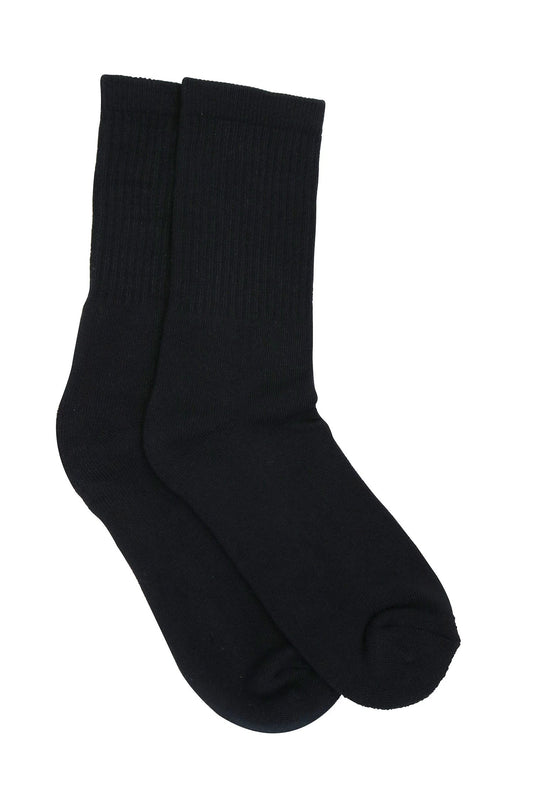 3/4 Crew Black Bamboo Viscose Socks by Spun Bamboo