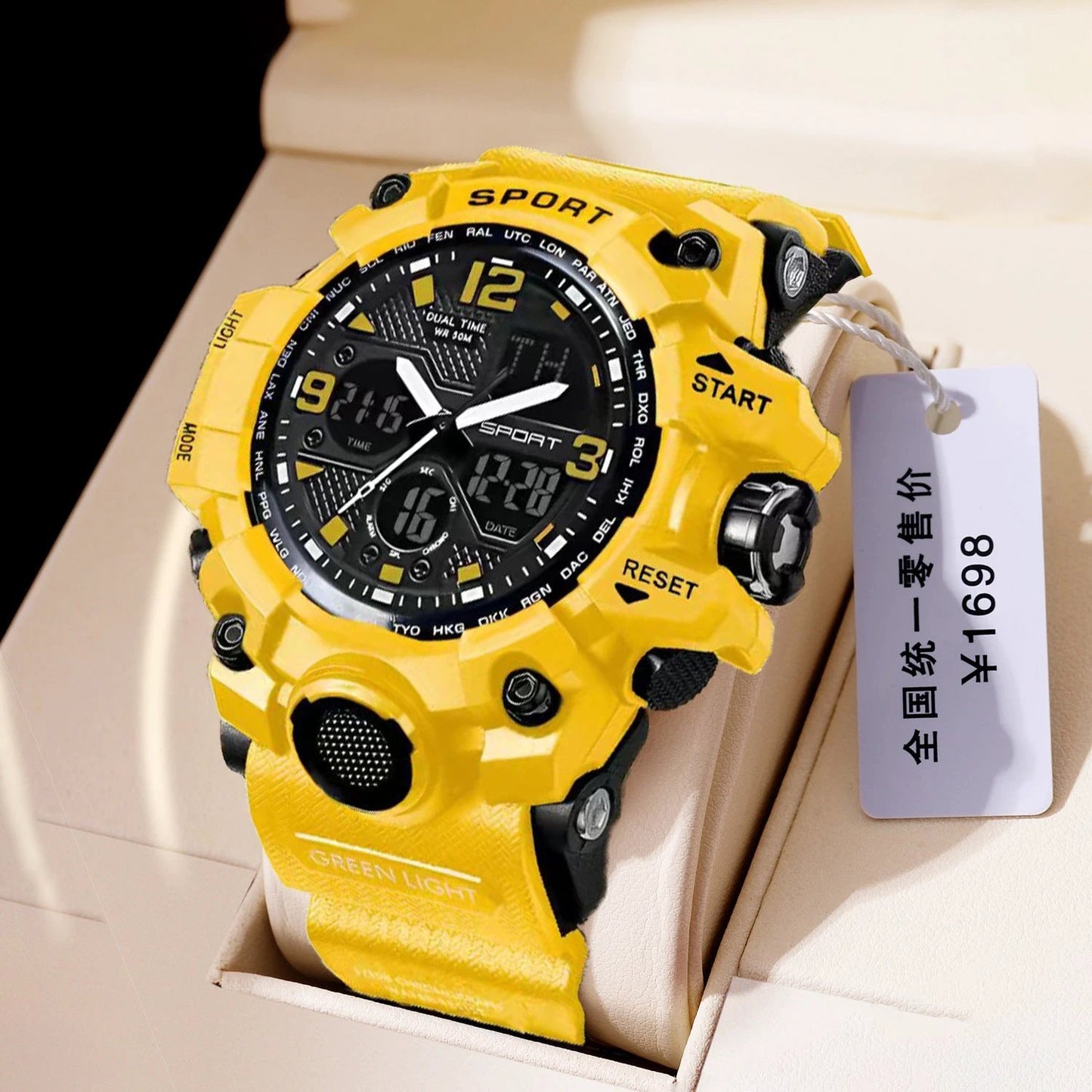 Men's Luminous Cross-border Electronic Watch by GJG Denim