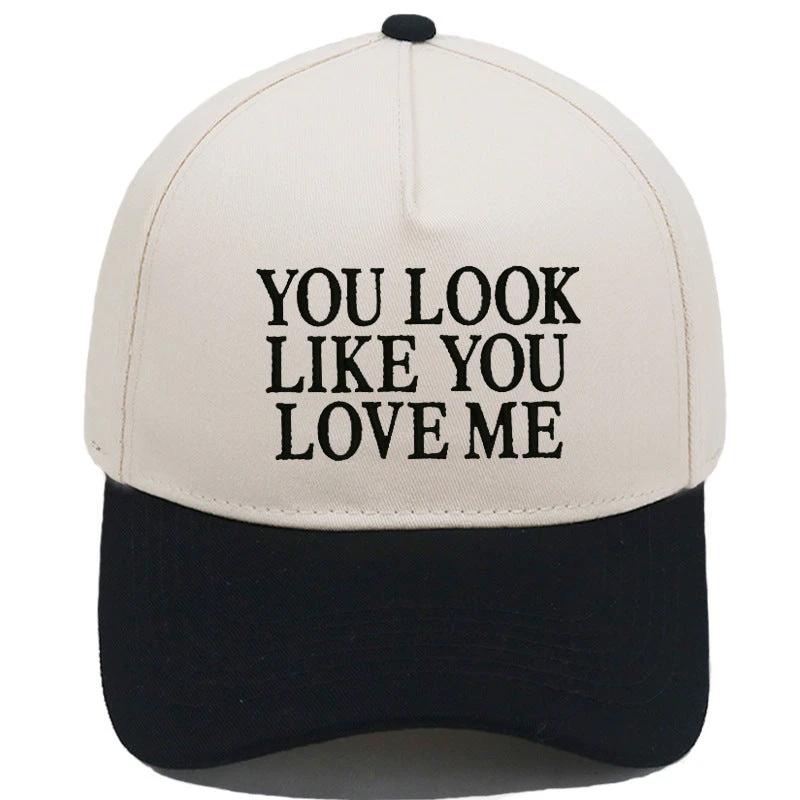 Embroidered Color-Block Casual Baseball Cap For Men by GJG Denim