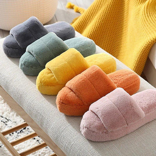 Indoor plush slippers by GJG Denim