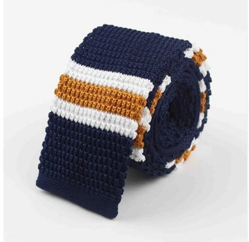 Men's Knitted Leisure Striped Ties by GJG Denim