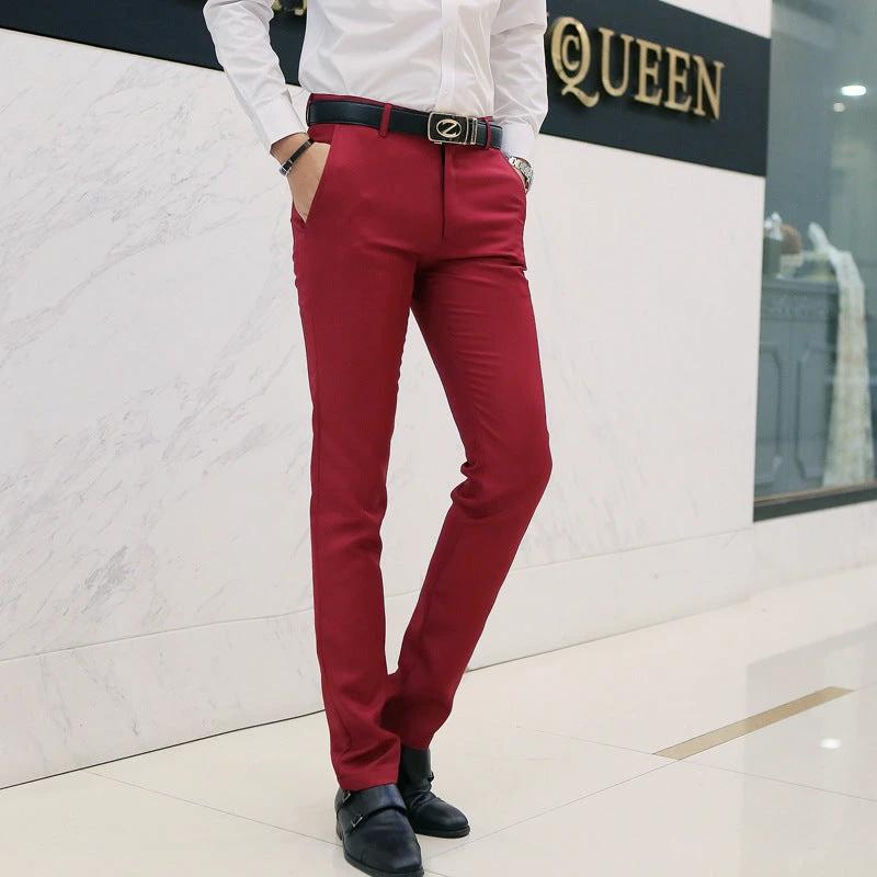 Men's Business Casual Slim-fit Pants by GJG Denim