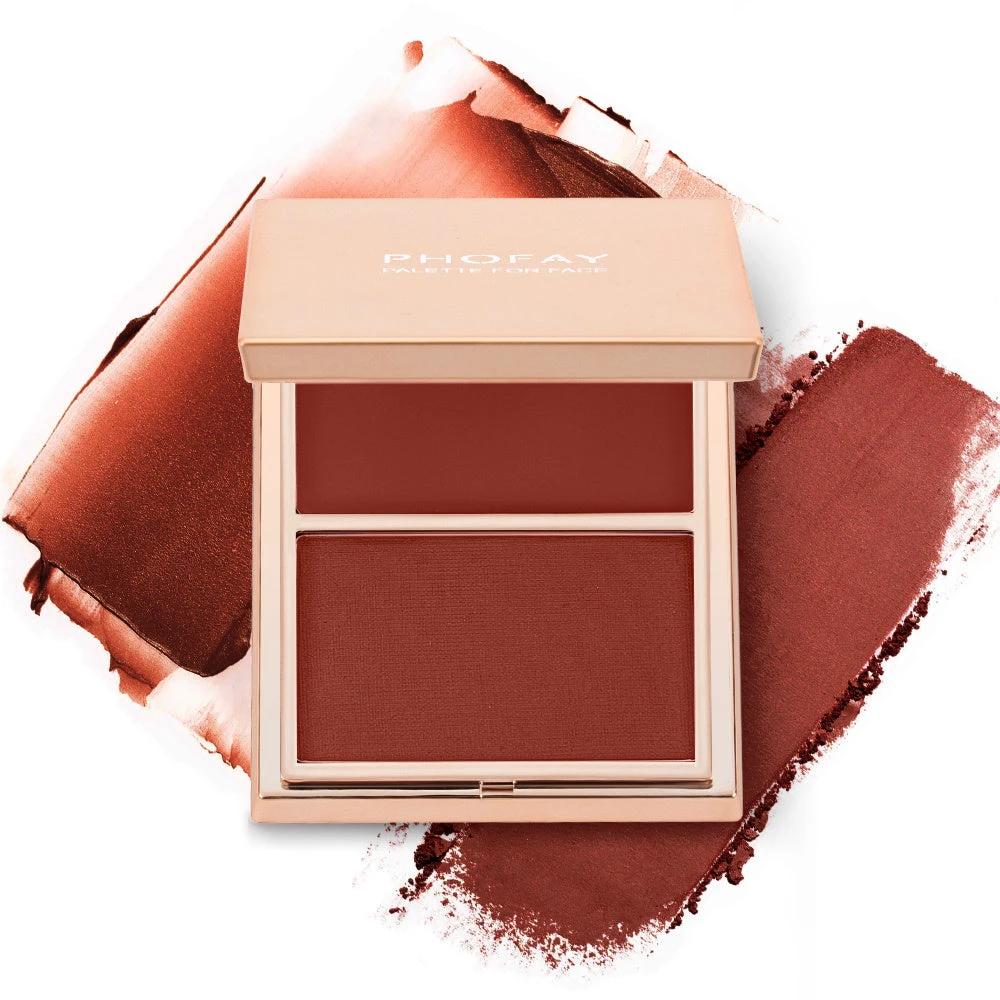PHOFAY Double-Take Cream & Powder Blush Duo by GJG Denim